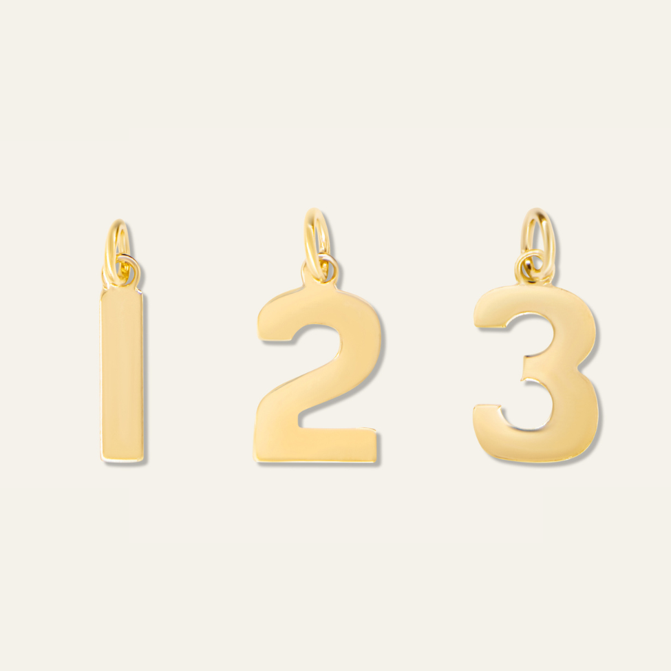 Numbers 0-9 Charms | HART Custom Charm Jewelry