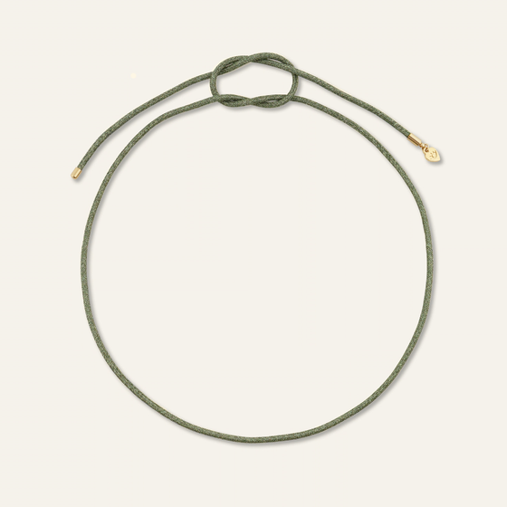 Green Lurex Necklace Cord