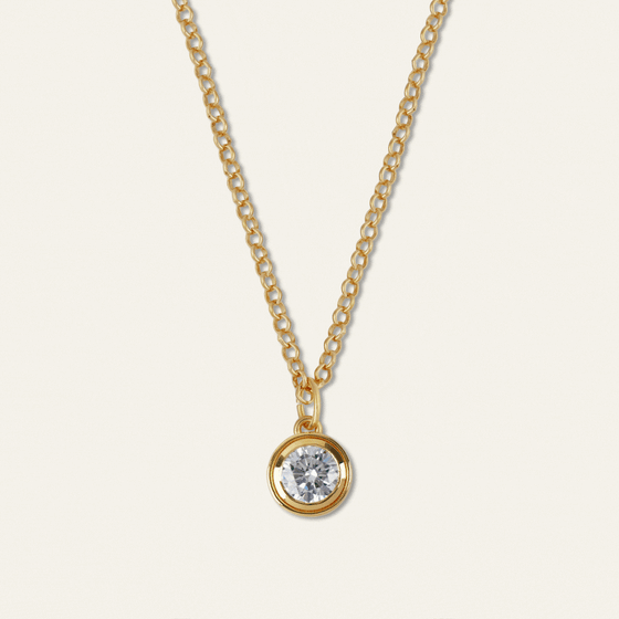 Large Bezel Necklace GIF