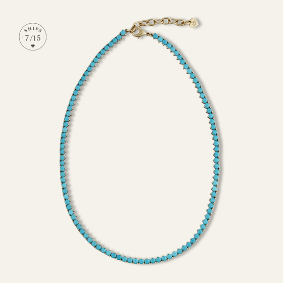 Turquoise Tennis Necklace