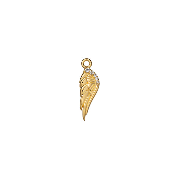 Wing Charm on White Background