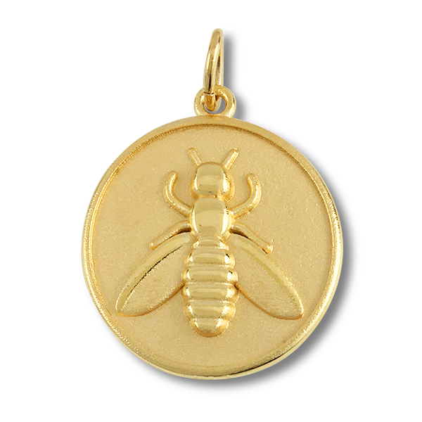 Bumble Bee Charm 14K Yellow Gold