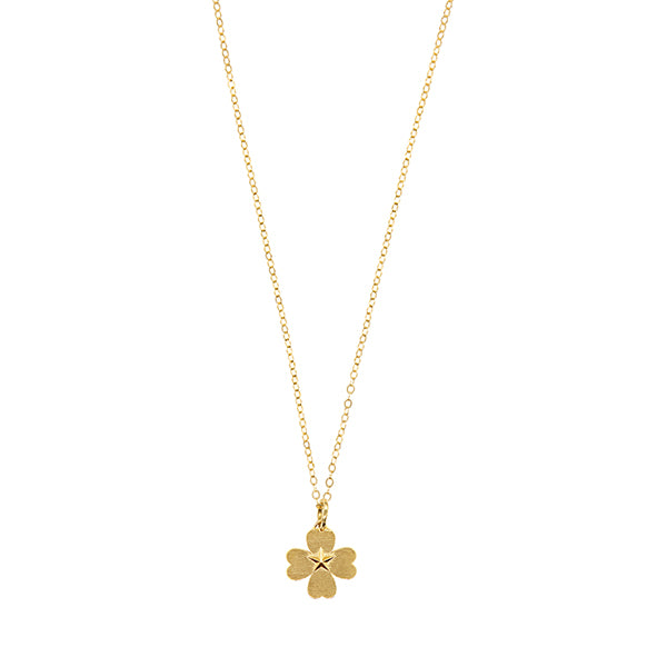 Gold Clover Necklace • Lucky Charm Necklace
