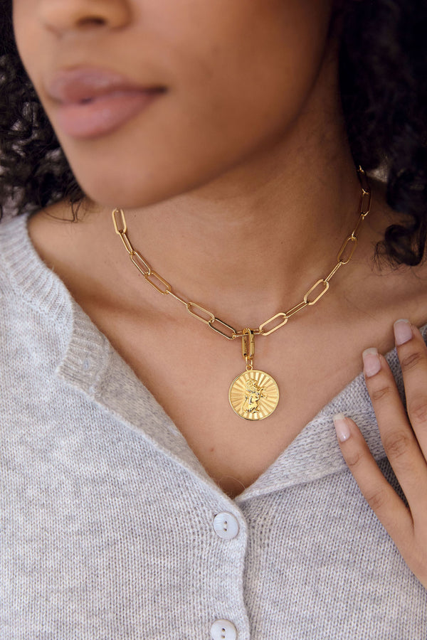 Resilience Bee Coin Necklace