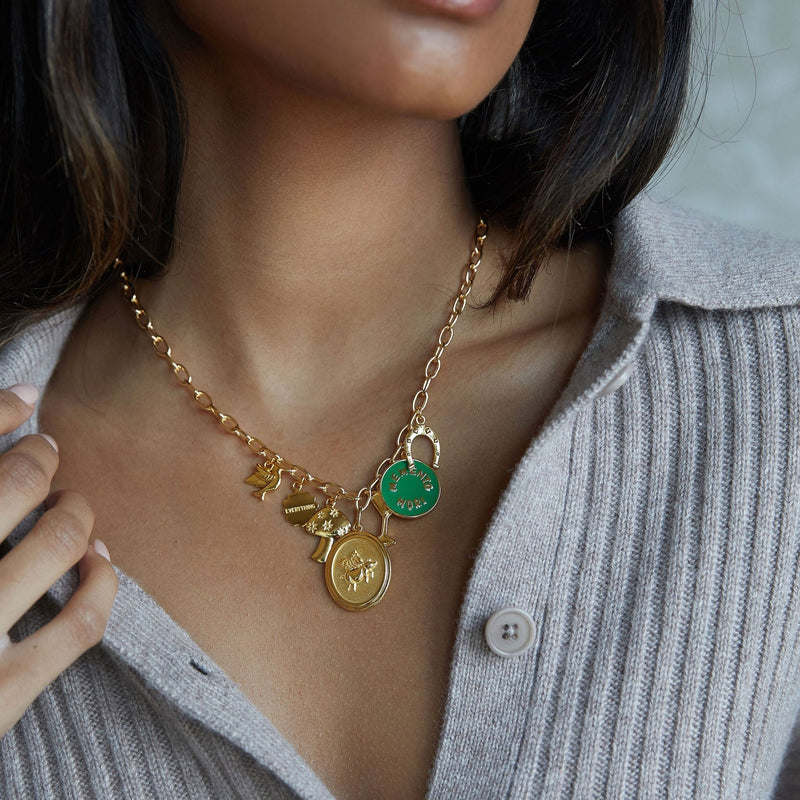 bird charm necklace