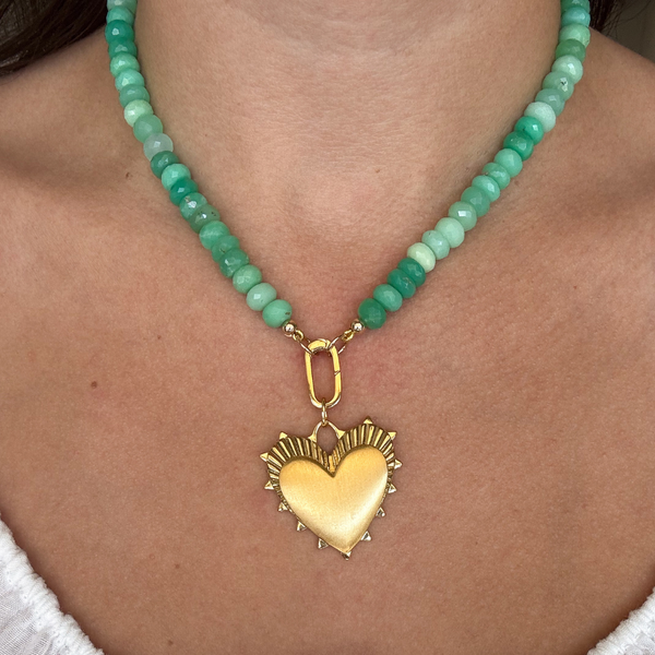 Chrysoprase﻿ Gemstone Necklace