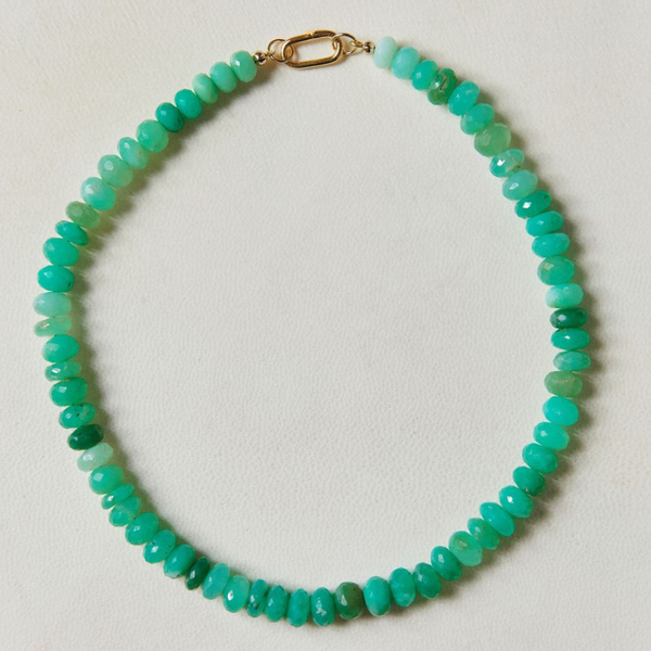 chryso gemstone necklace