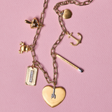 Shroomy, Frog Charm, Amor Fati, Arrow Heart, Large Matchstick, Anchor, Apple