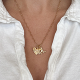 Personalized Small Heart MAMA Necklace