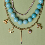 Hart's Baller Charm Necklace 5.0, Gemstone Necklace, and Bezel Tennis Necklace
