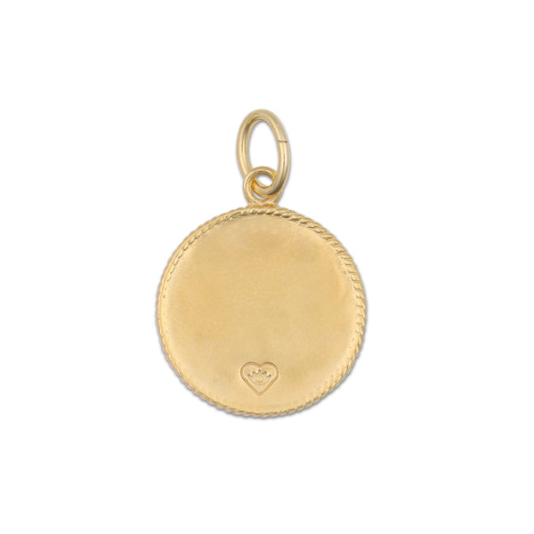 enamel love coin back