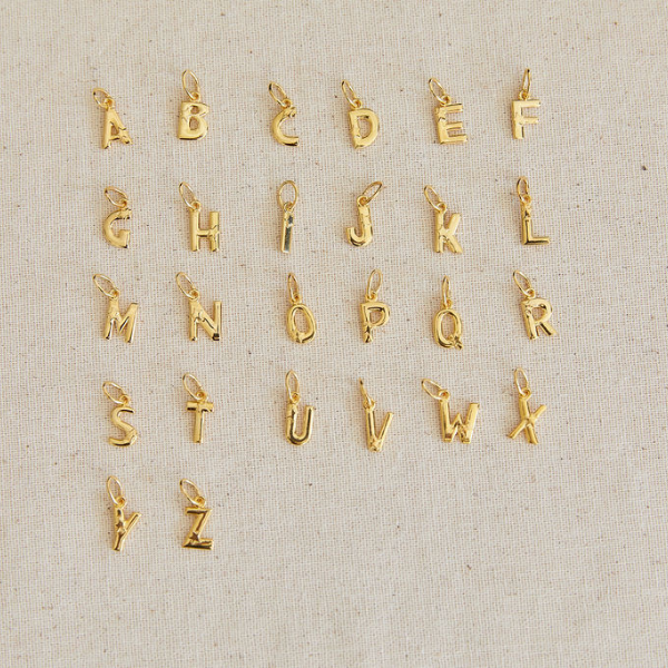 Charmed Letters Puffy Letters A-Z Charms | HART Custom Charm Jewelry