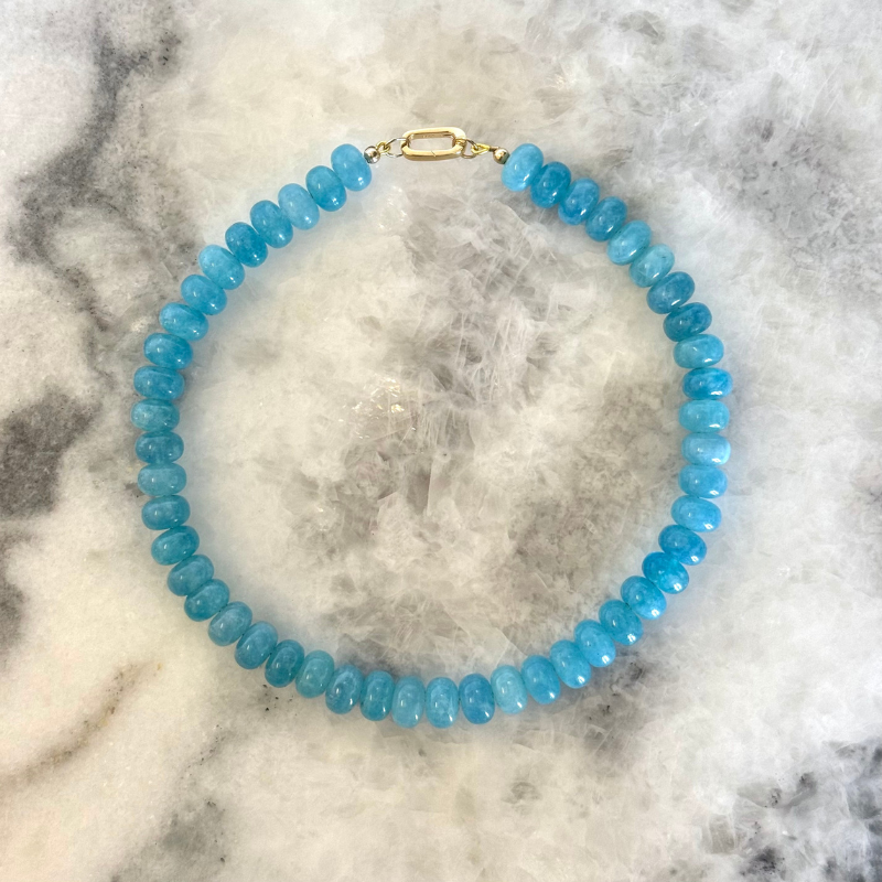 Aquamarine Gemstone Necklace