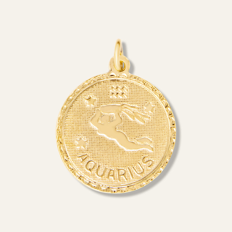 Aquarius Zodiac Charm