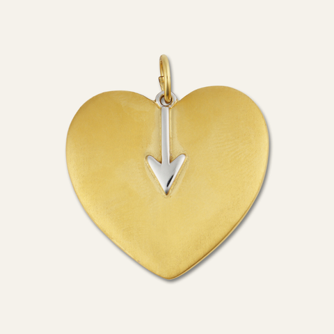 Arrow Heart Charm