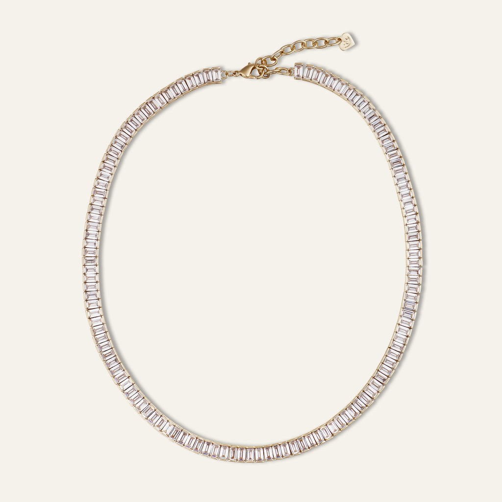 Baguette Tennis Necklace 24Q4NKTNEX01501MX0538