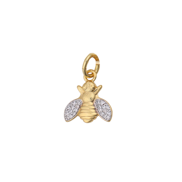 bee with pave wings