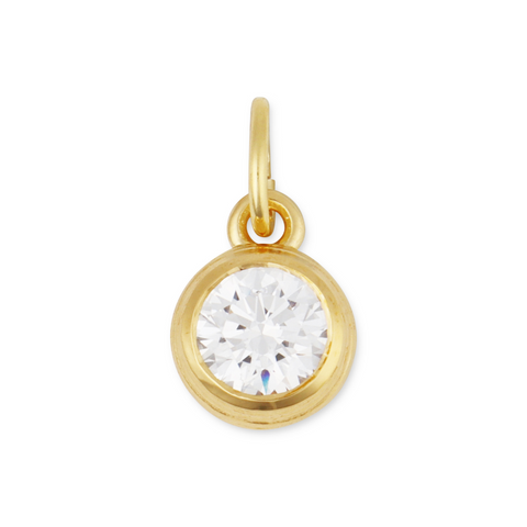Bezel CZ Charm