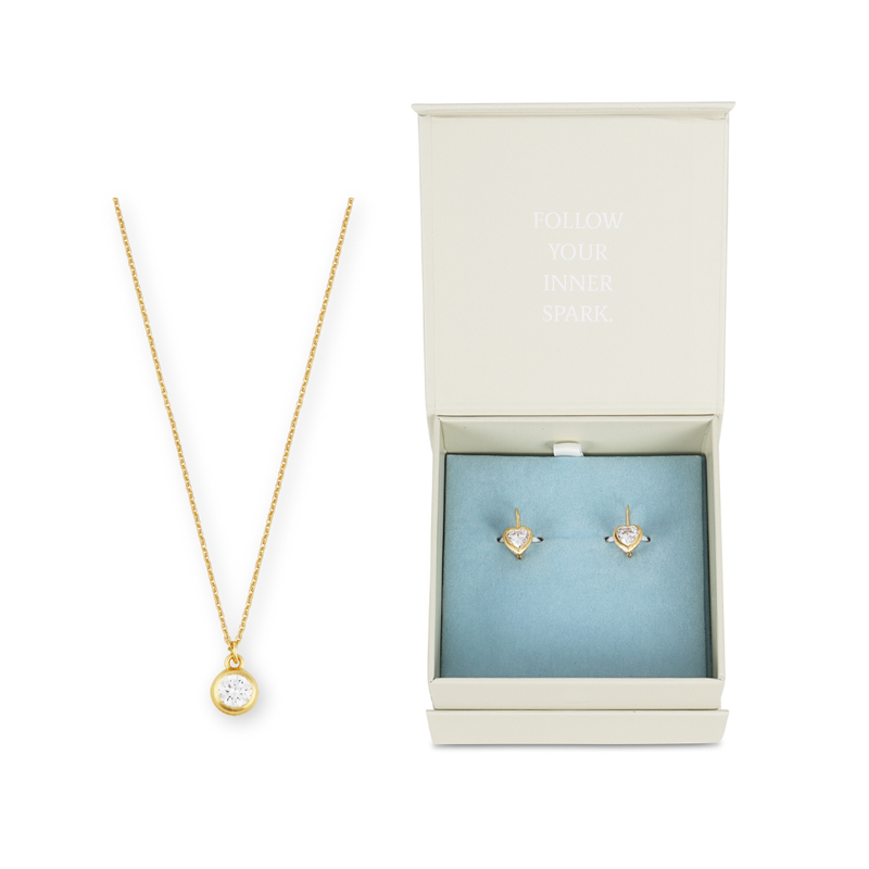 Gift Box with earrings and necklace