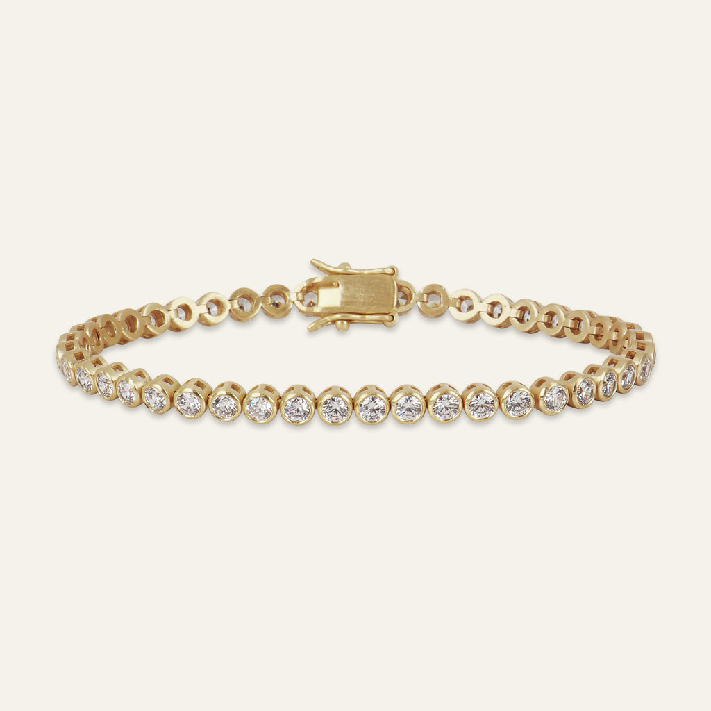 Bezel Tennis Bracelet