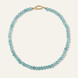 Blue Chalcedony Gemstone Necklace