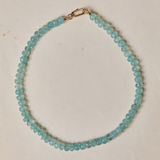 Blue Chalcedony Gemstone Necklace