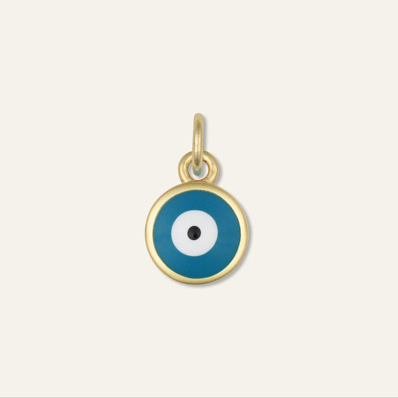 Blue Enamel Evil Eye Charm