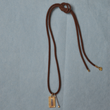 Brown Suede Necklace Cord with Carpe Diem and Divine Spark Matchstick