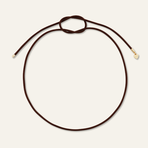 Brown Suede Necklace Cord