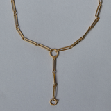 Mixed Link Charm Clip Necklace