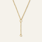 Mixed Link Charm Clip Necklace