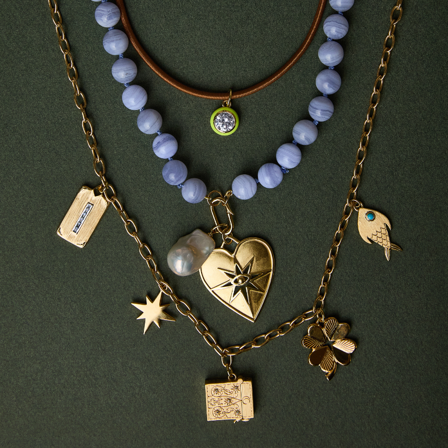 Bezel Clasp Cord Necklace – HART