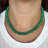 Chryso-Chalcedony Gemstone Necklace