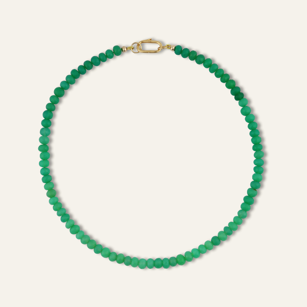 Chryso-Chalcedony Gemstone Necklace