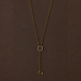 Classic Rolo Charm Clip Lariat Necklace