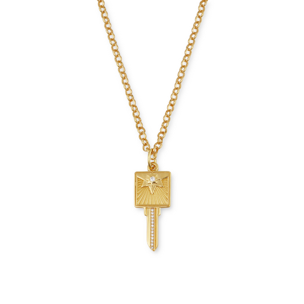 Compass Key Necklace