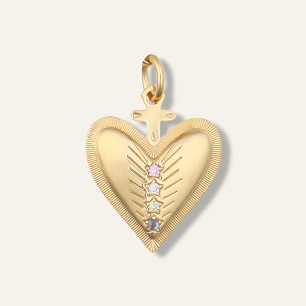 Cosmic Heart Charm