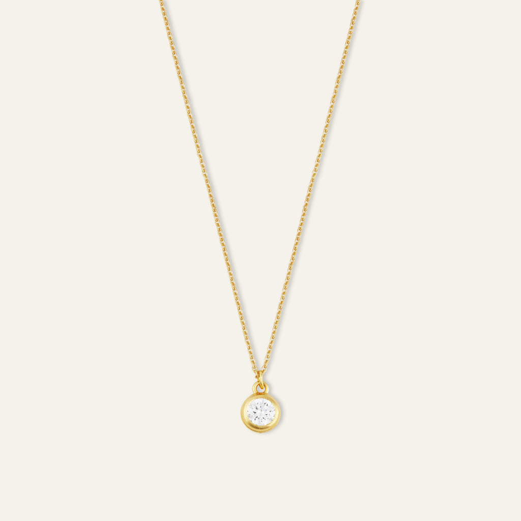 Dainty Bezel Necklace