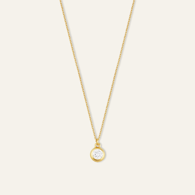 Dainty Bezel Necklace