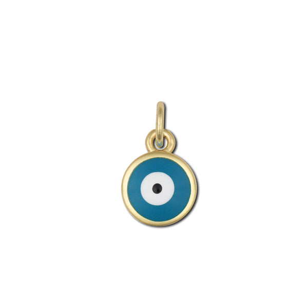 Blue Enamel Evil Eye Charm