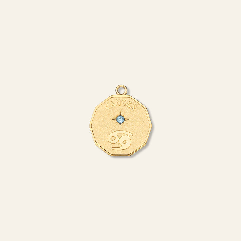 Elemental Cancer Zodiac Charm