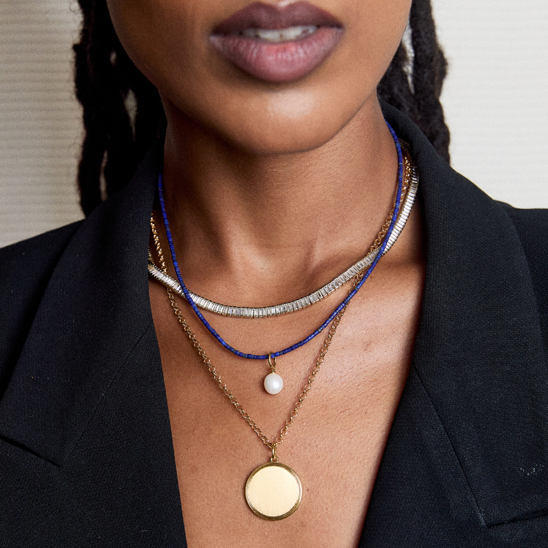 Teeny Lapis Lazuli Gemstone Necklace – HART