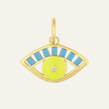 Chartreuse Evil Eye Charm