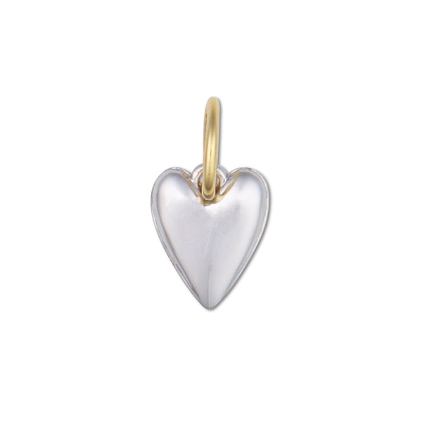 Two-Toned Heart Charm