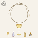 Gold Cord Pendant Necklace