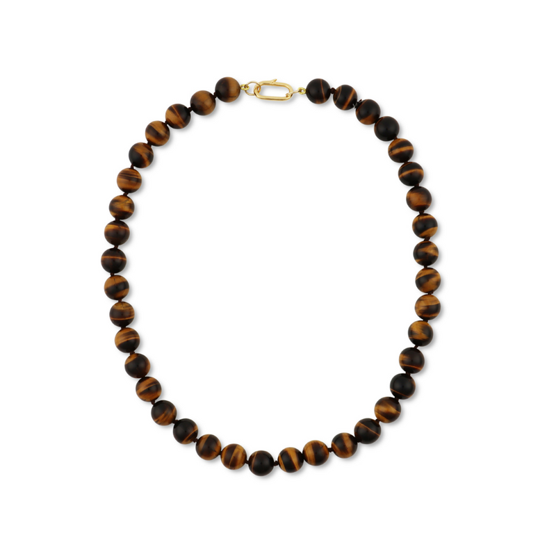 Tiger’s Eye Knotted Necklace
