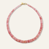 Graduated Conch Shell Gemstone Necklace