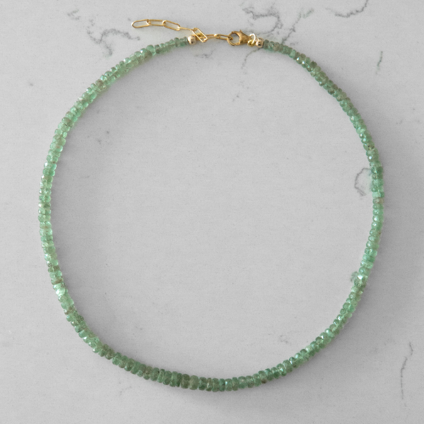 Green Kyanite Gemstone Necklace