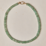 Green Strawberry Quartz Gemstone Necklace