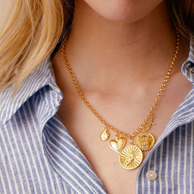 lucky ladybug charm necklace
